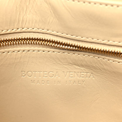 Bottega Veneta Calfskin Intreccio Plisse Cassette Crossbody Bag Porridge 6 of 8