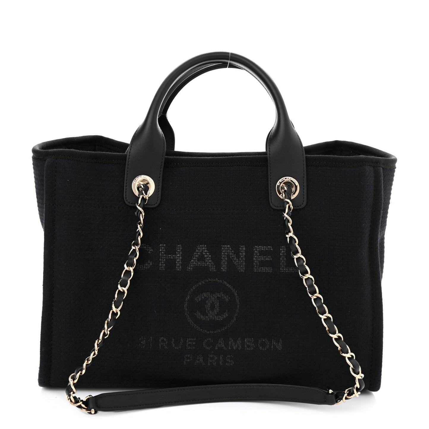 Mixed Fibers Small Deauville Tote Black
