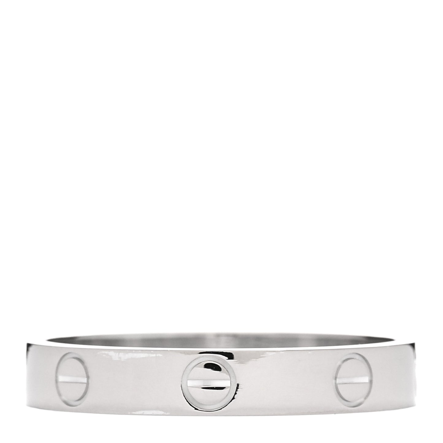 18K White Gold 3.5mm LOVE Wedding Band Ring 60 9.25