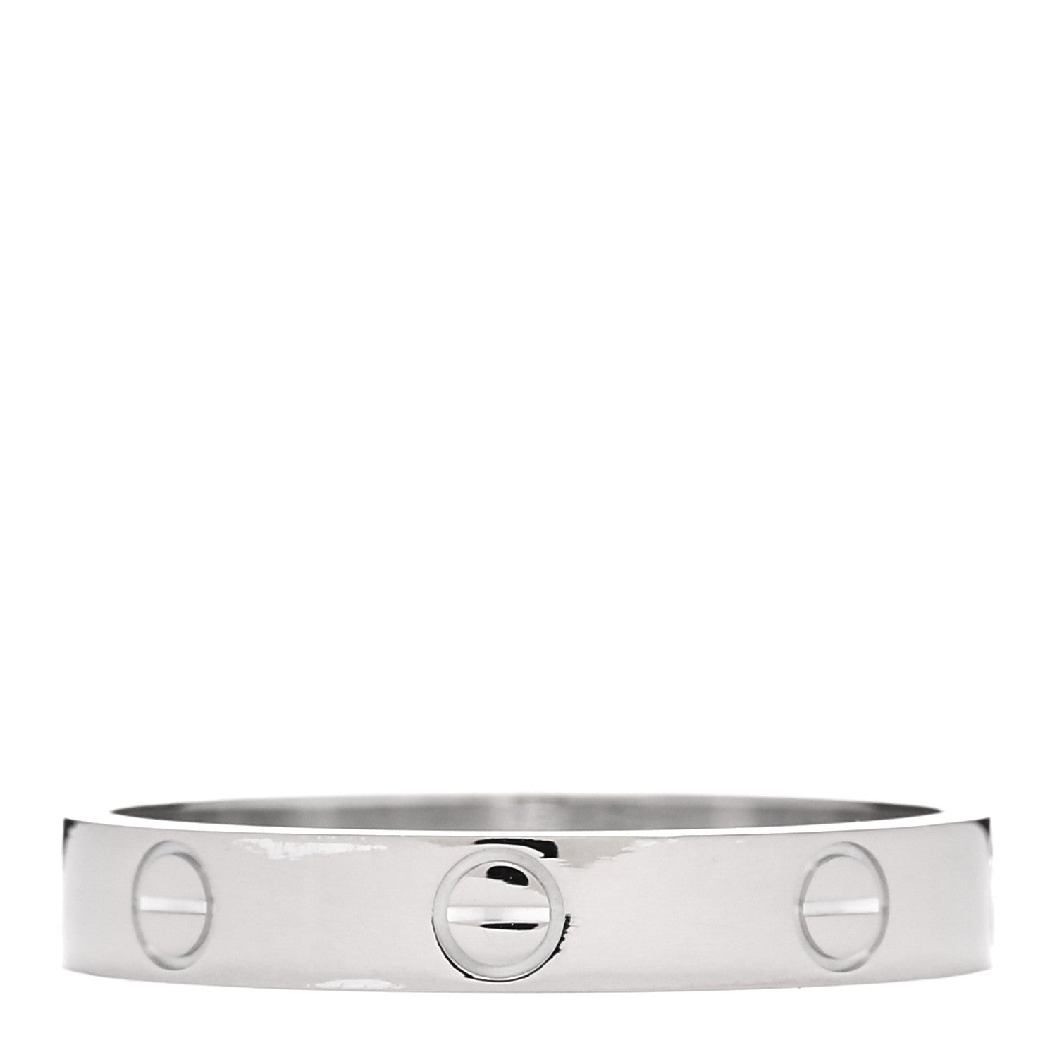 Cartier 18K White Gold 3.5mm LOVE Wedding Band Ring 60 9.25 3 of 4