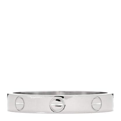 Cartier 18K White Gold 3.5mm LOVE Wedding Band Ring 60 9.25 3 of 4
