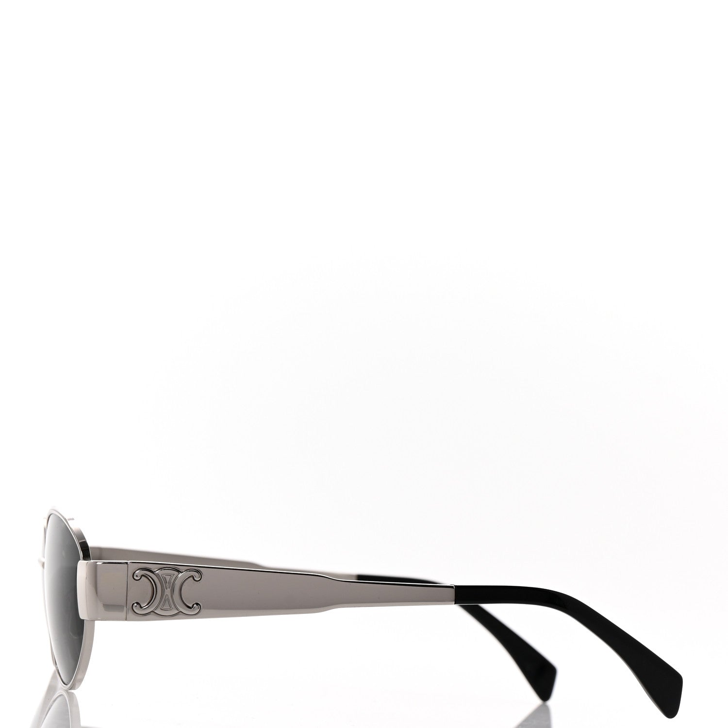 Celine Metal Triomphe 01 Sunglasses CL40235U Silver Black 3 of 7