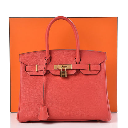 Hermes Togo Birkin 30 Rouge Pivoine 37 of 37