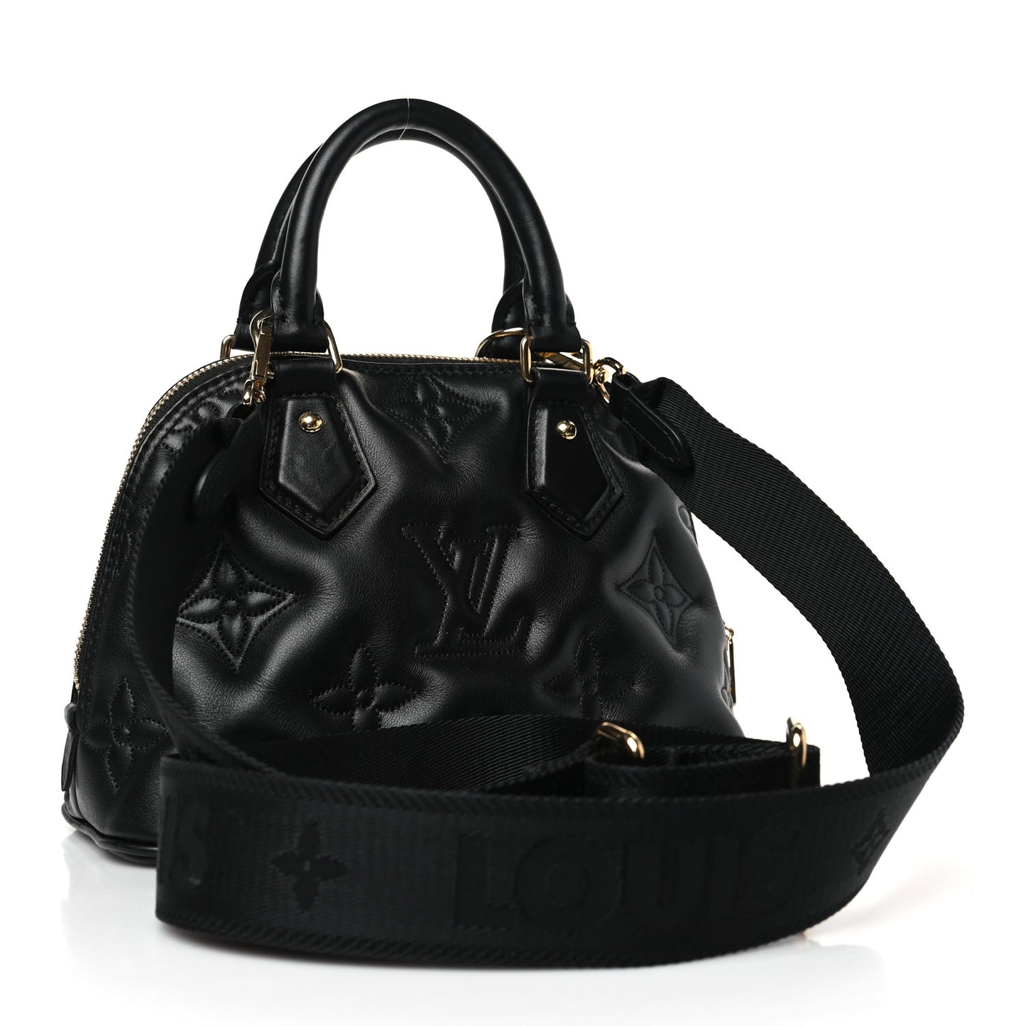 Calfskin Bubblegram Alma BB Black