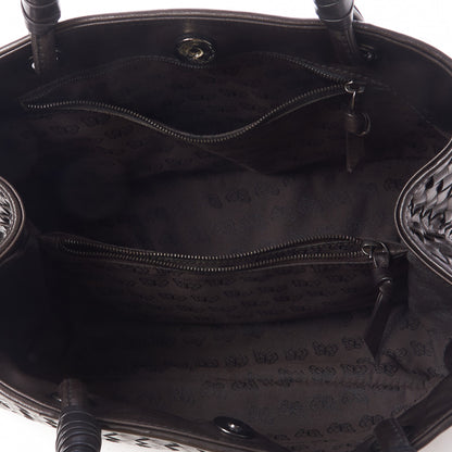 Bottega Veneta Nappa Intrecciato Woven Tote Ebano 6 of 7