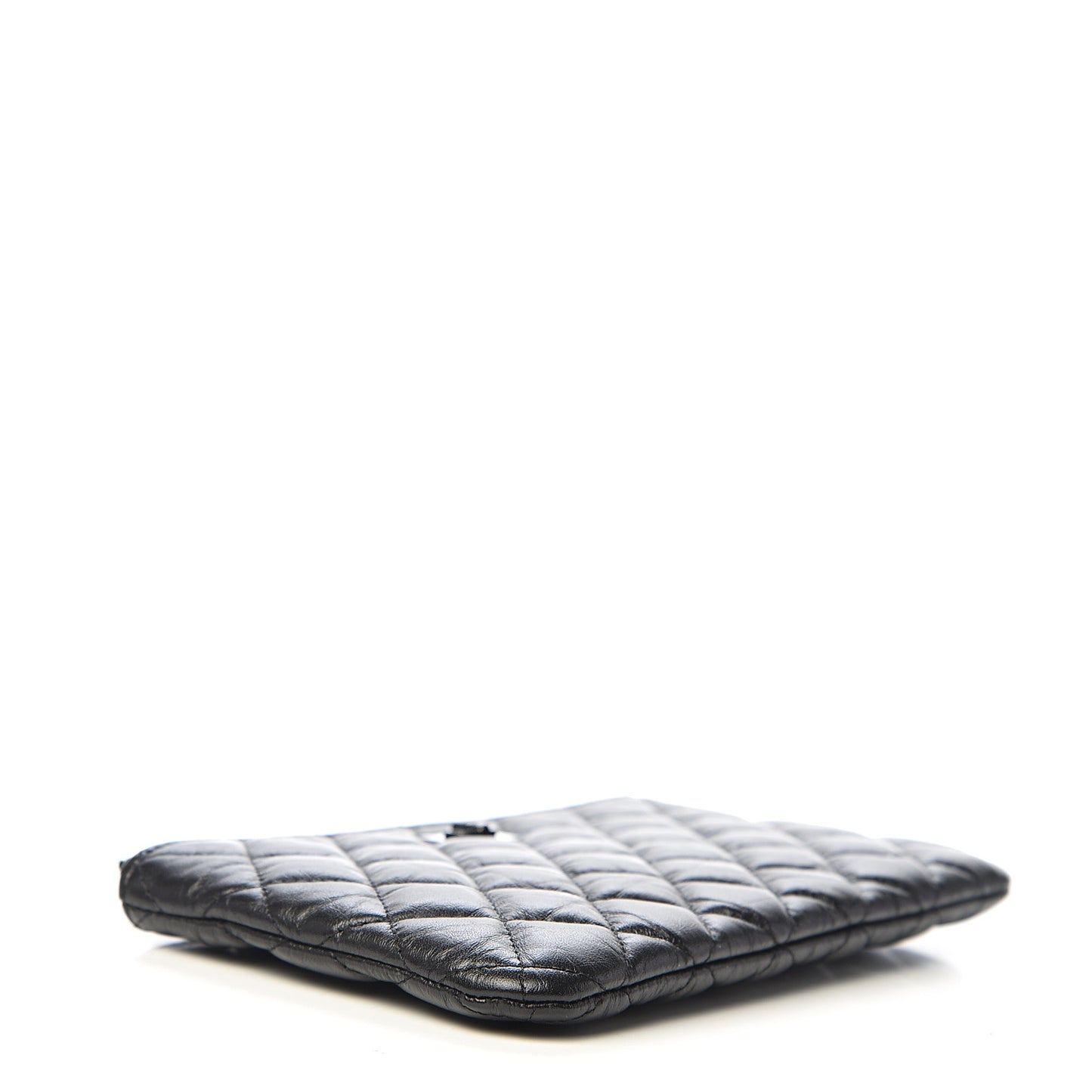 Aged Calfskin Quilted Medium Reissue Cosmetic Case So Black