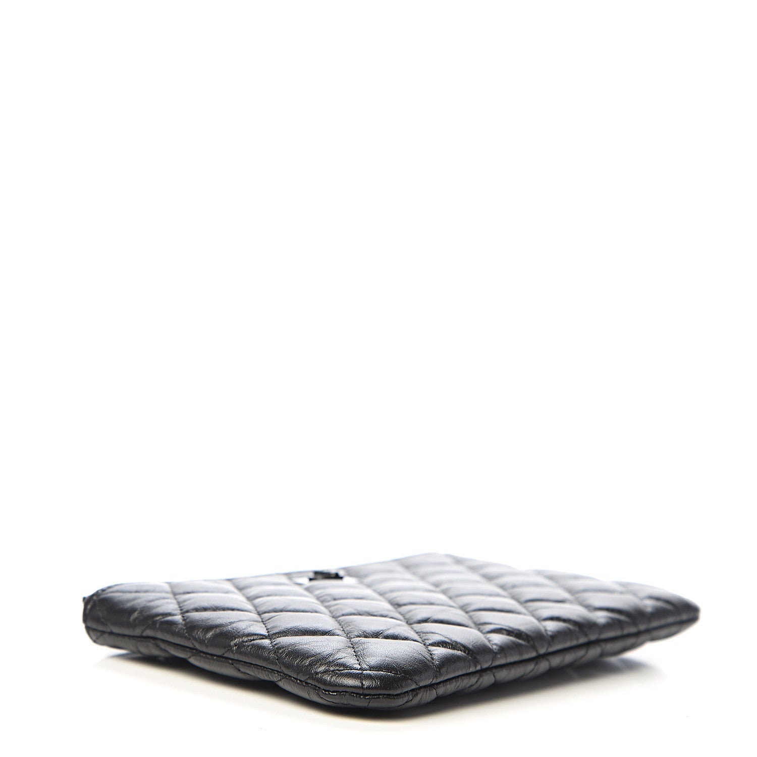 Chanel Aged Calfskin Quilted Medium Reissue Cosmetic Case So Black 3 of 6