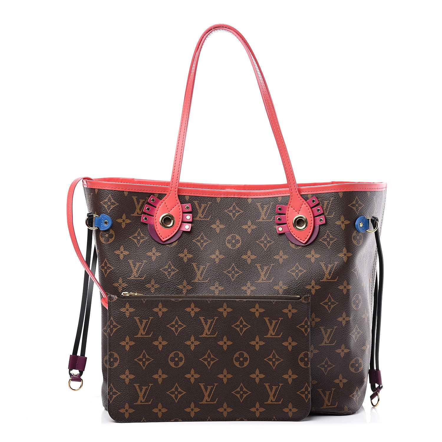 Louis Vuitton Monogram Totem Neo Neverfull MM Flamingo 1 of 10