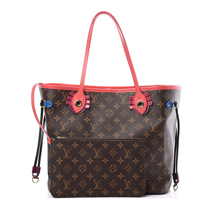 Louis Vuitton Monogram Totem Neo Neverfull MM Flamingo 1 of 10