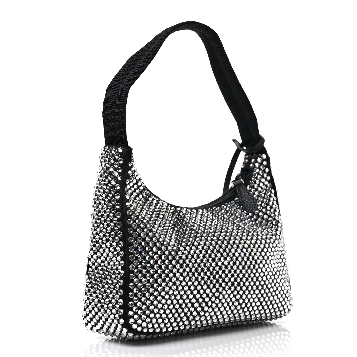 Satin Crystal Mini Re-Edition 2000 Bag Cristal