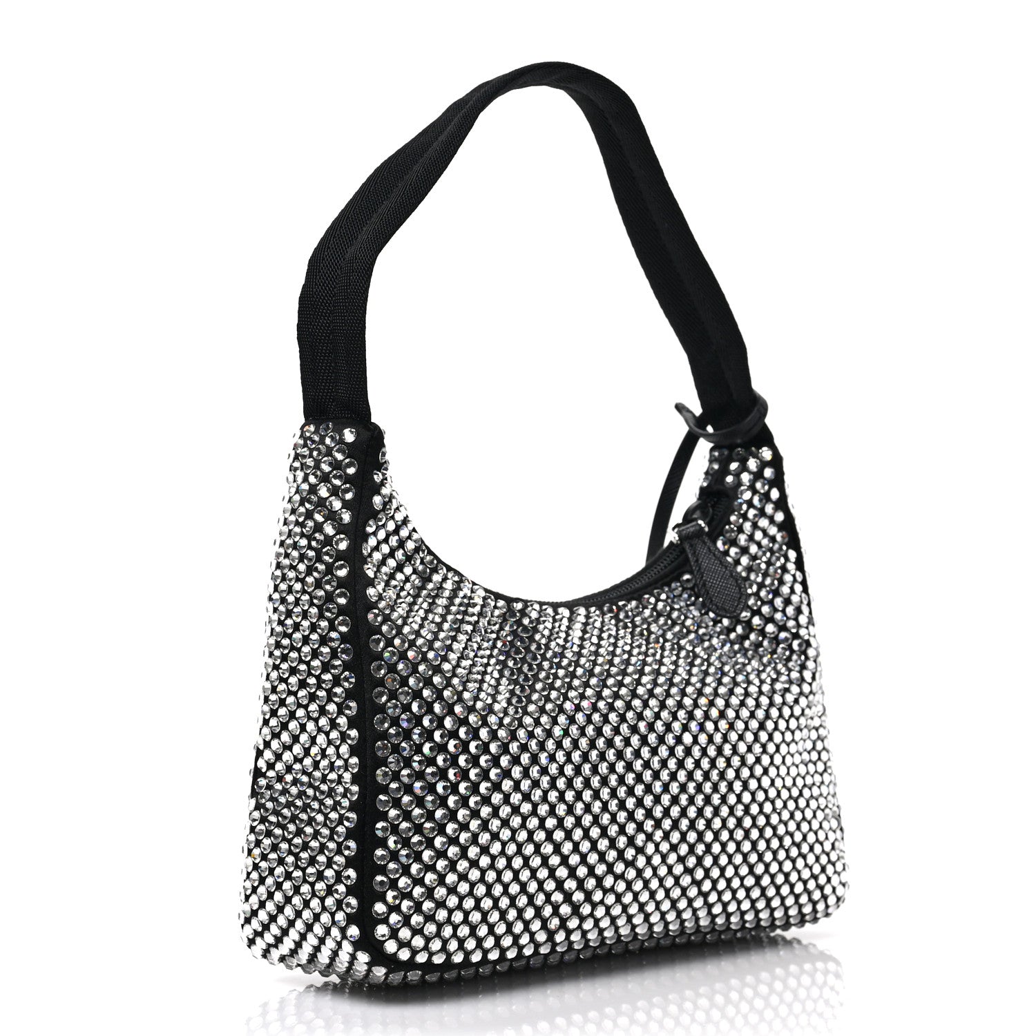 Prada Satin Crystal Mini Re-Edition 2000 Bag Cristal 3 of 8