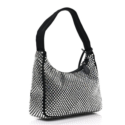 Prada Satin Crystal Mini Re-Edition 2000 Bag Cristal 3 of 8