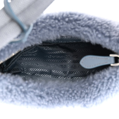 Prada Shearling Mini Re-Edition 2000 Bag Pervinca 5 of 9