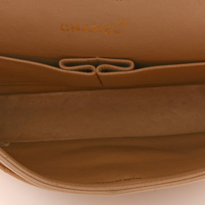 Chanel Lambskin Quilted Medium Double Flap Beige 5 of 10