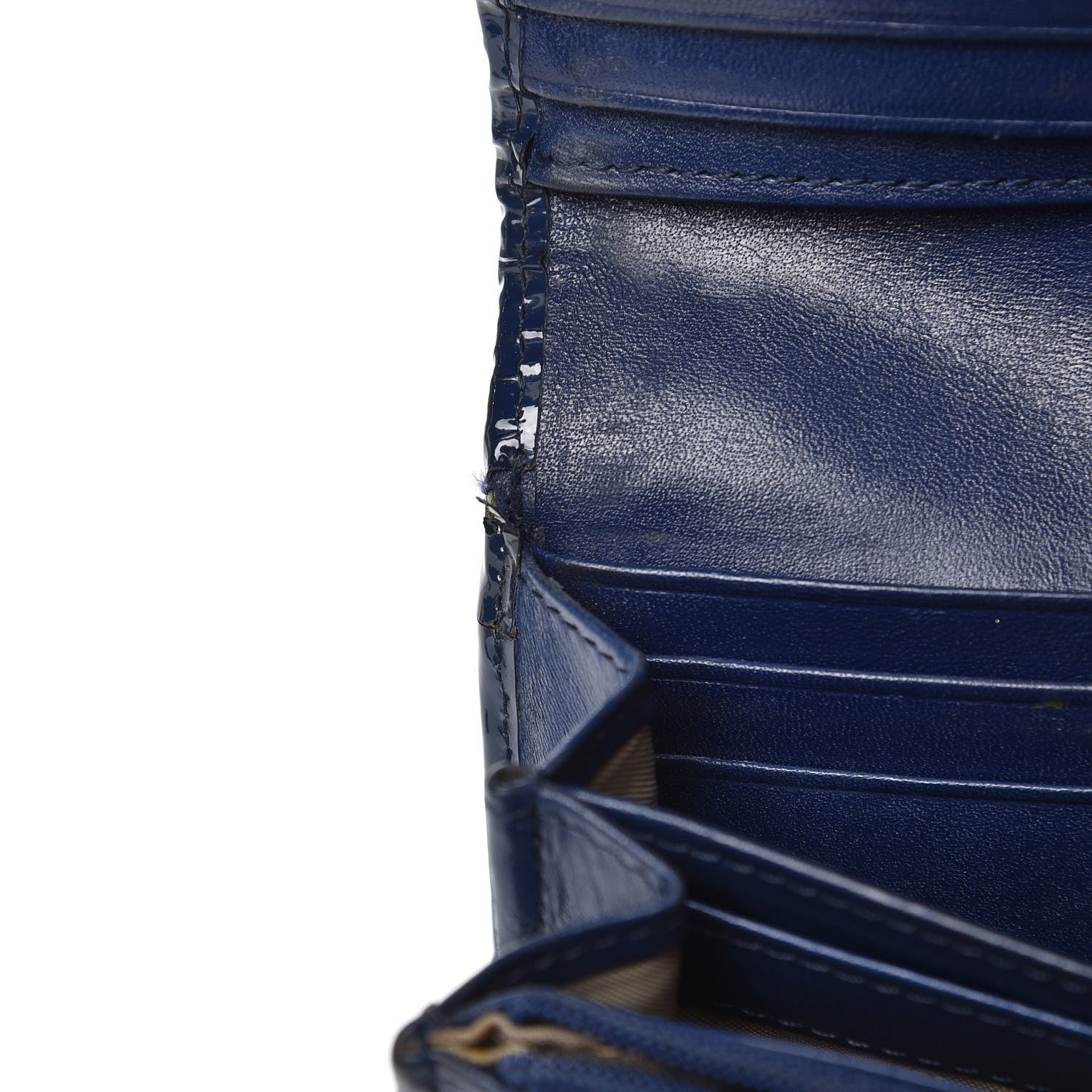 Burberry Supernova Check Penrose Continental Wallet Blue 10 of 16