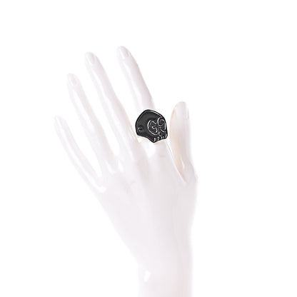 Gucci Sterling Silver GucciGhost Hamlet Skull Ring 55 7.25 2 of 5