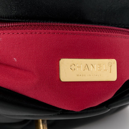 Chanel Lambskin Quilted Medium Chanel 19 Flap Black 6 of 10