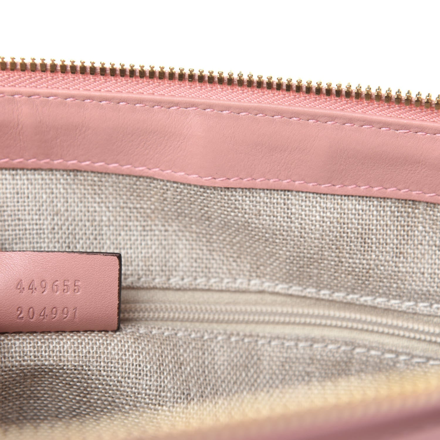 Gucci Soft Microguccissima Medium Zippered Satchel Soft Pink 9 of 10