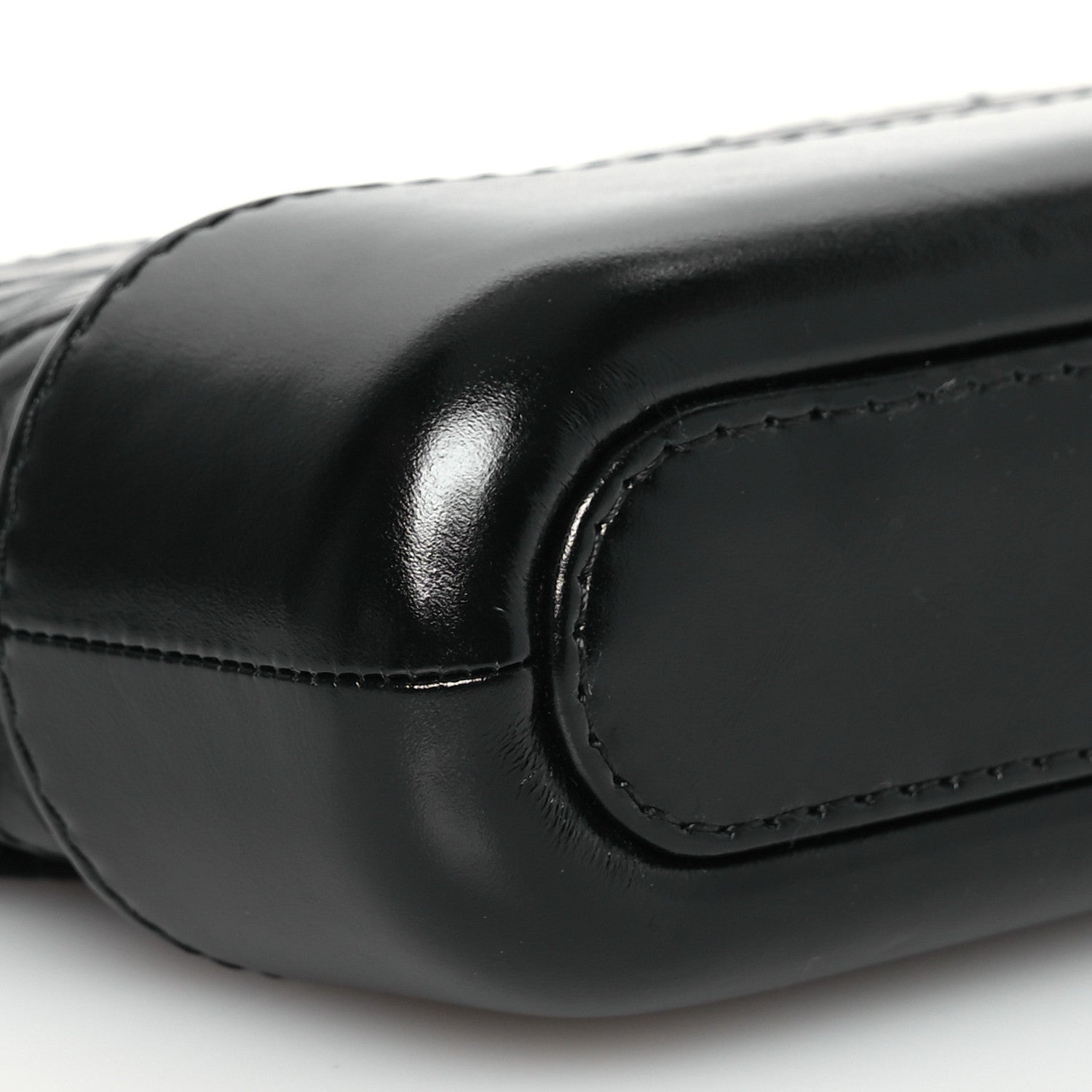 Chanel Aged Calfskin Quilted Small Gabrielle Clutch With Chain Black 12 of 15