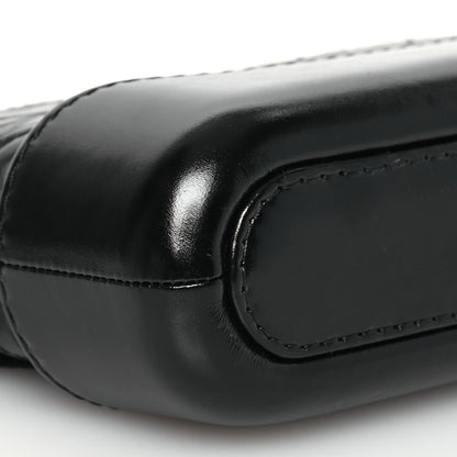 Chanel Aged Calfskin Quilted Small Gabrielle Clutch With Chain Black 12 of 15