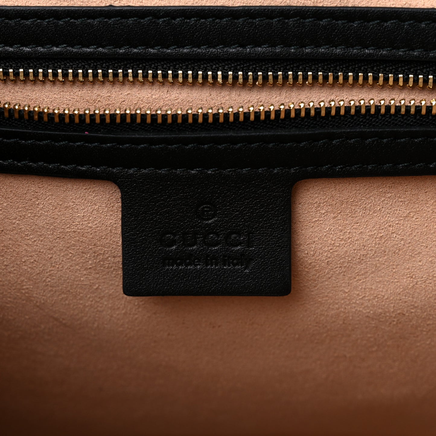 Guccissima Medium Padlock Tote Black