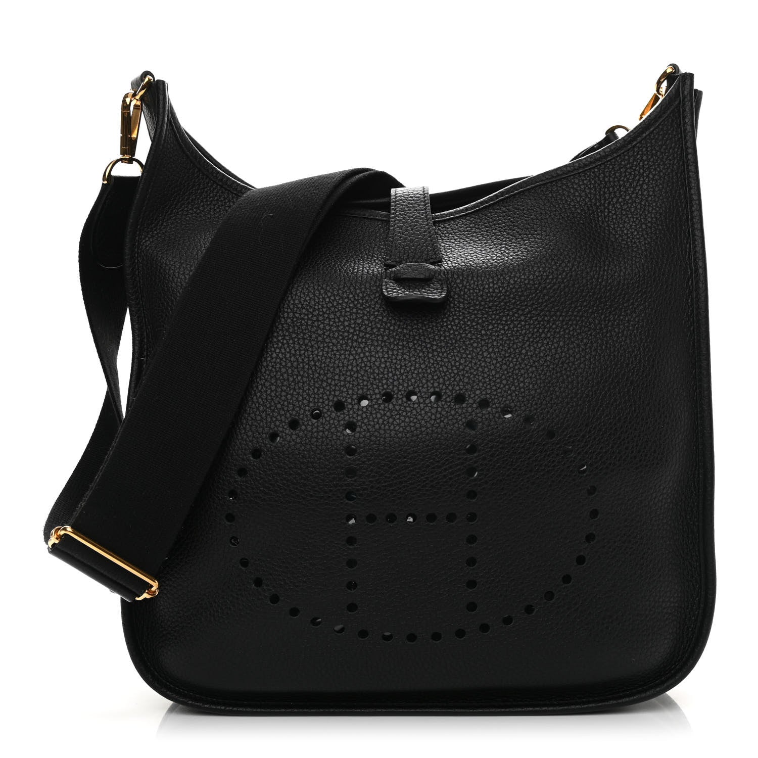 Hermes Taurillon Clemence Evelyne III GM Black 2 of 10