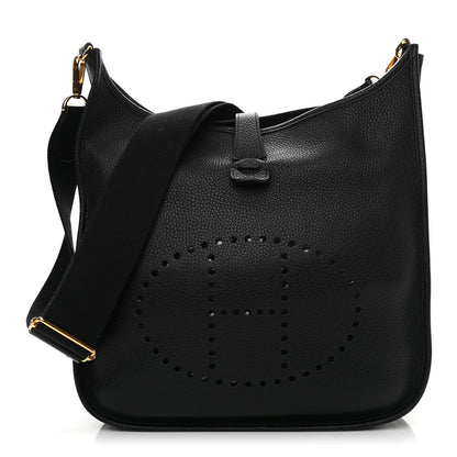 Hermes Taurillon Clemence Evelyne III GM Black 2 of 10