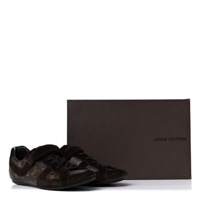 Louis Vuitton Suede Monogram Globe Trotter Sneakers 8 15 of 15
