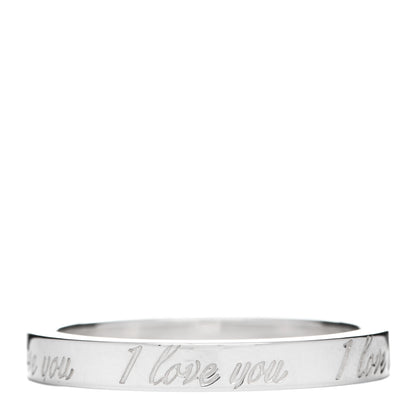 Tiffany Sterling Silver I Love You Band Ring 54 7 3 of 4