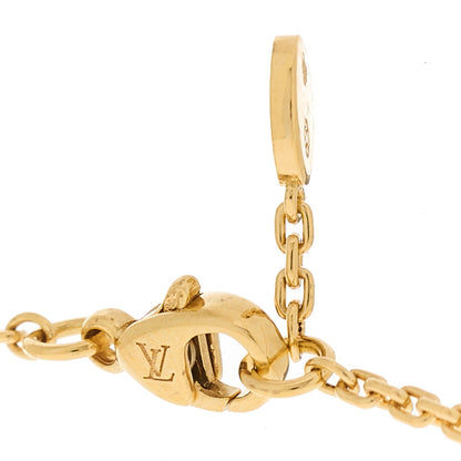 Louis Vuitton 18K Pink Gold Diamond Le Damier de Louis Vuitton Pendant Necklace 5 of 6