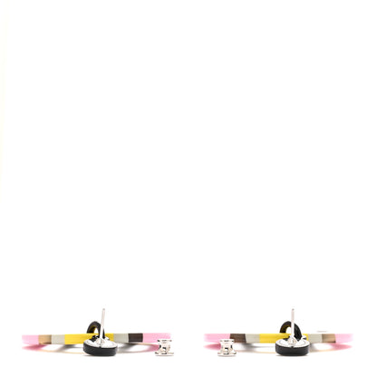 Hermes Lacquered Horn H Equipe Earrings 3 of 6