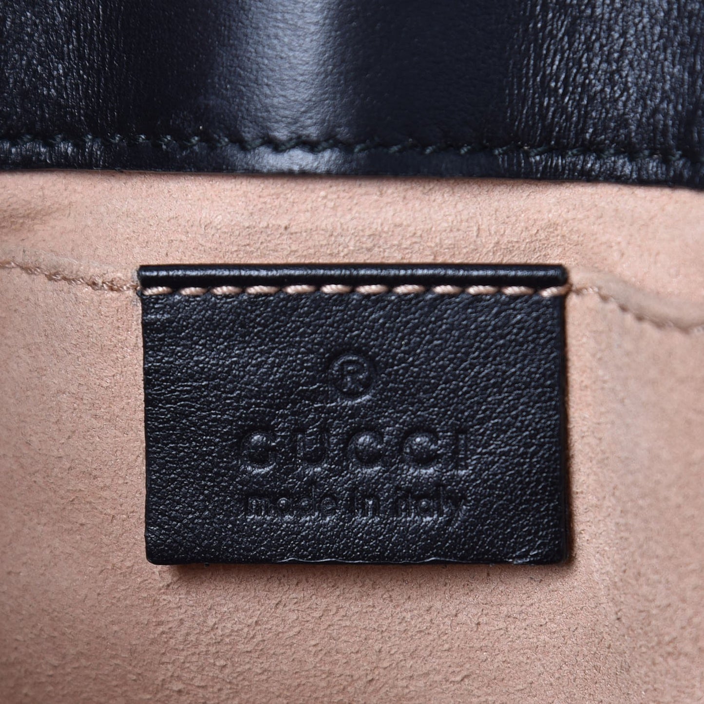 Calfskin Matelasse Mini GG Marmont Shoulder Bag Black