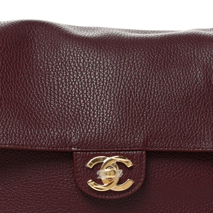 Chanel Grained Calfskin Small Souplissimo Maxi Flap Burgundy 8 of 10