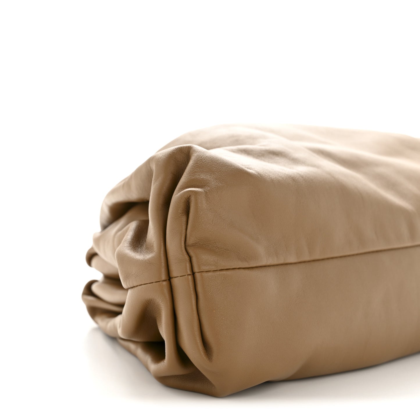 Smooth Butter Calf The Pouch Oversized Clutch Cammello
