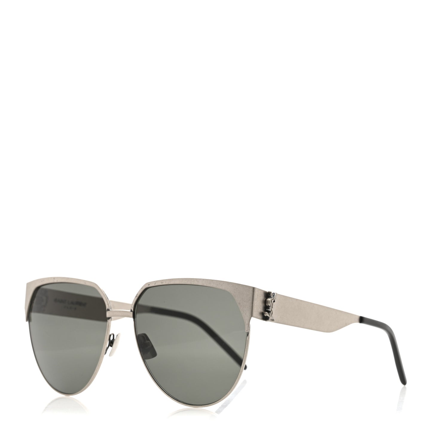 Aged Metal Cat Eye SLM43 Sunglasses Sliver