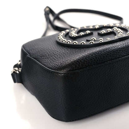 Gucci Pebbled Calfskin Studded Small Soho Disco Bag Black 8 of 10
