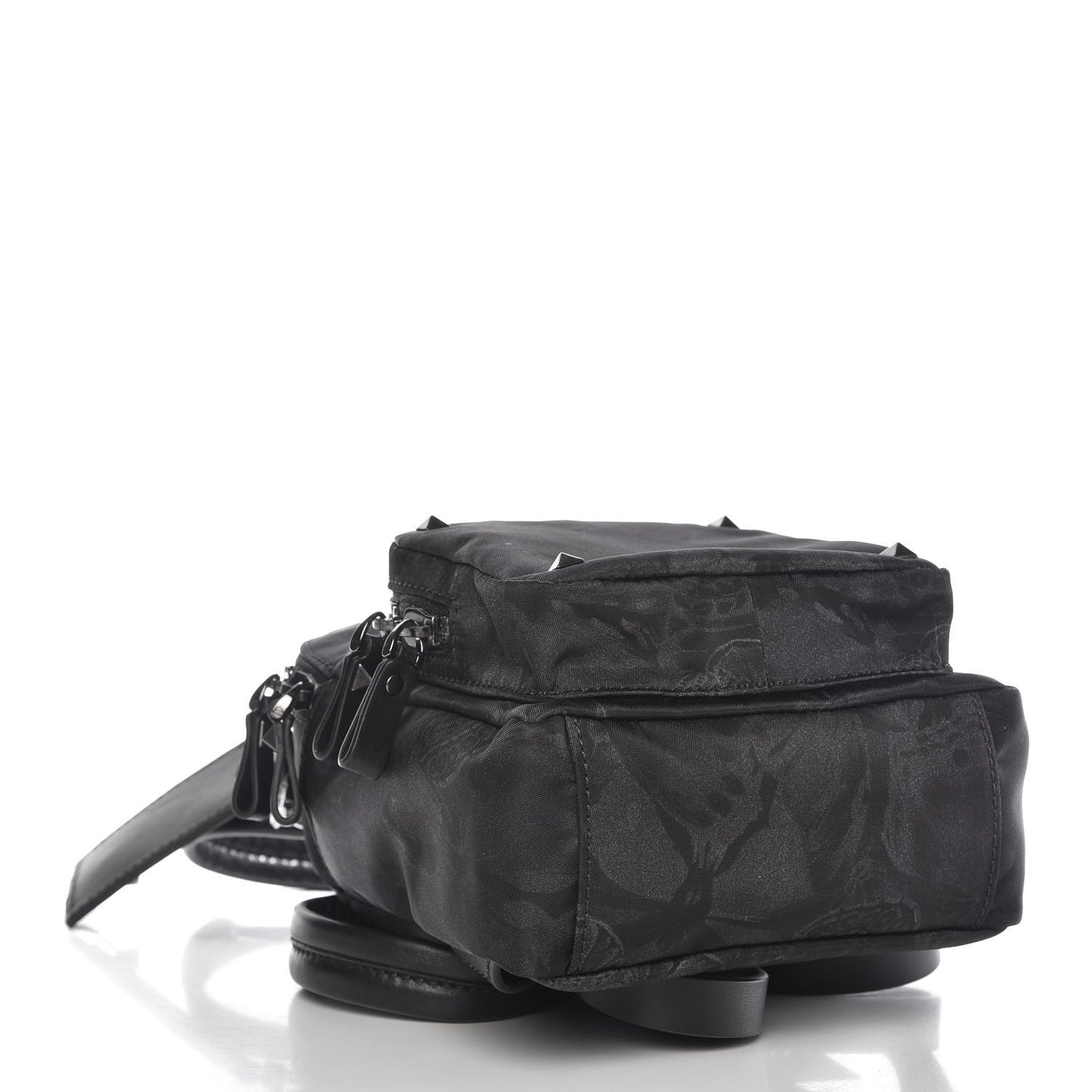 Nylon Camubutterfly Mini Backpack Black