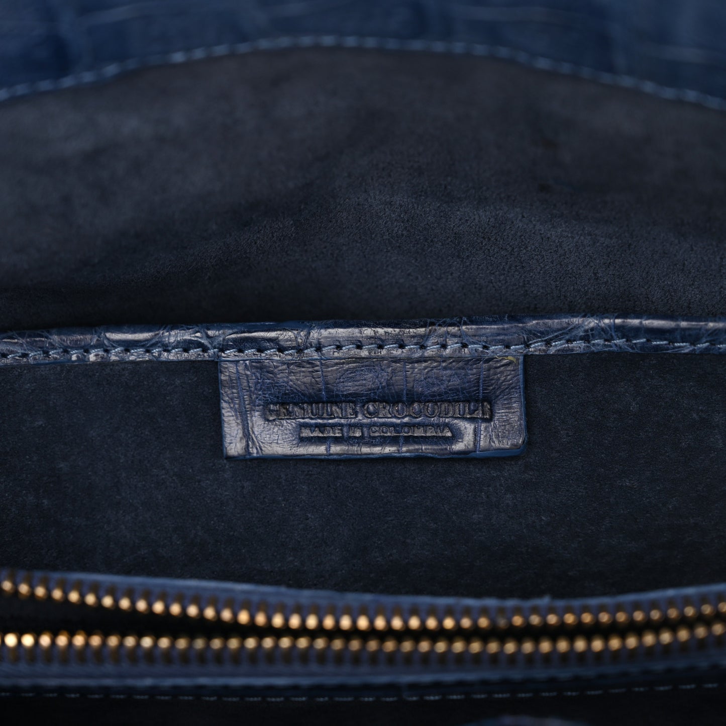 Crocodile Top Handle Blue