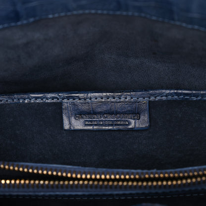 Nancy Gonzalez Crocodile Top Handle Blue 7 of 14