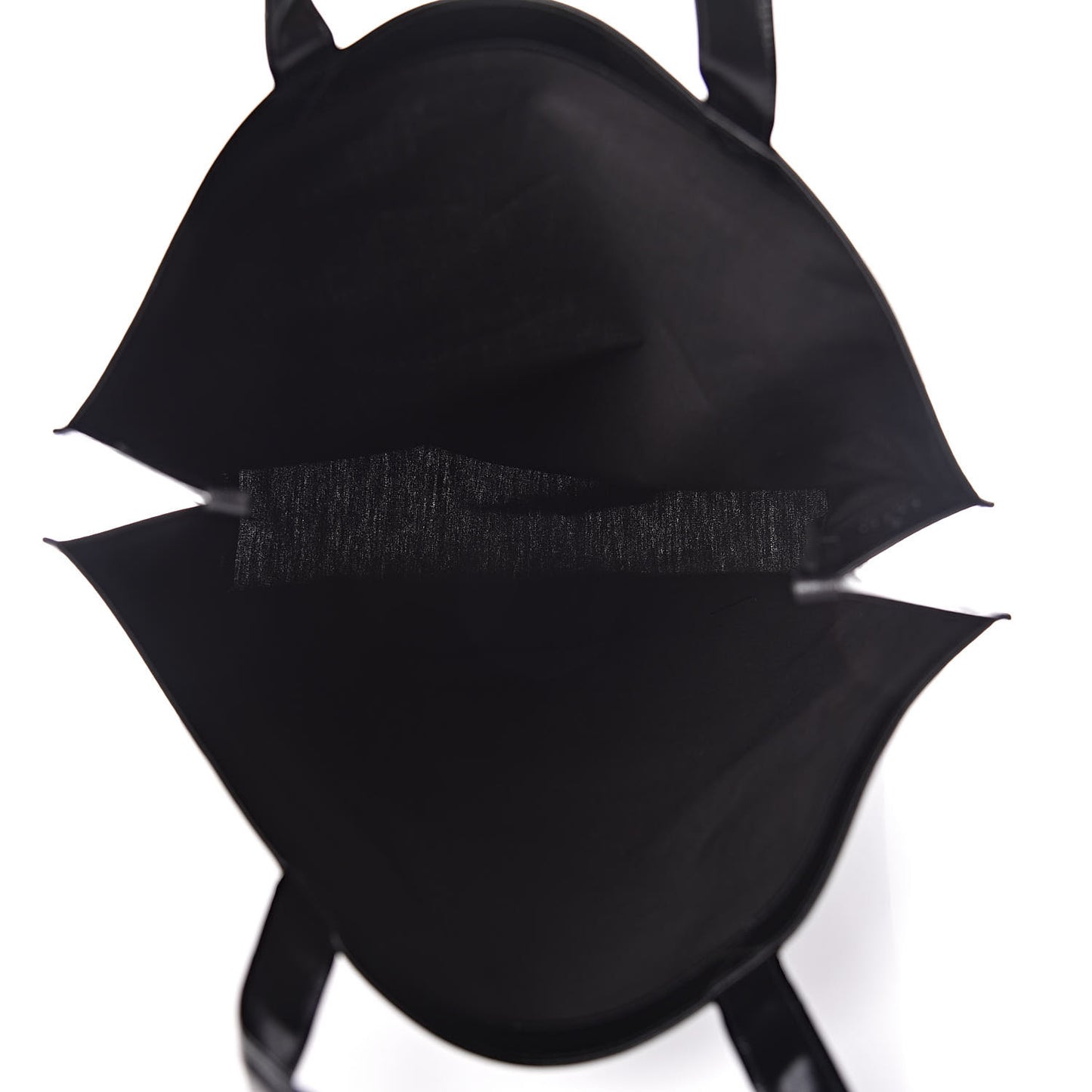 Patent Canvas Frame Logo Vertical Tote Black Crop