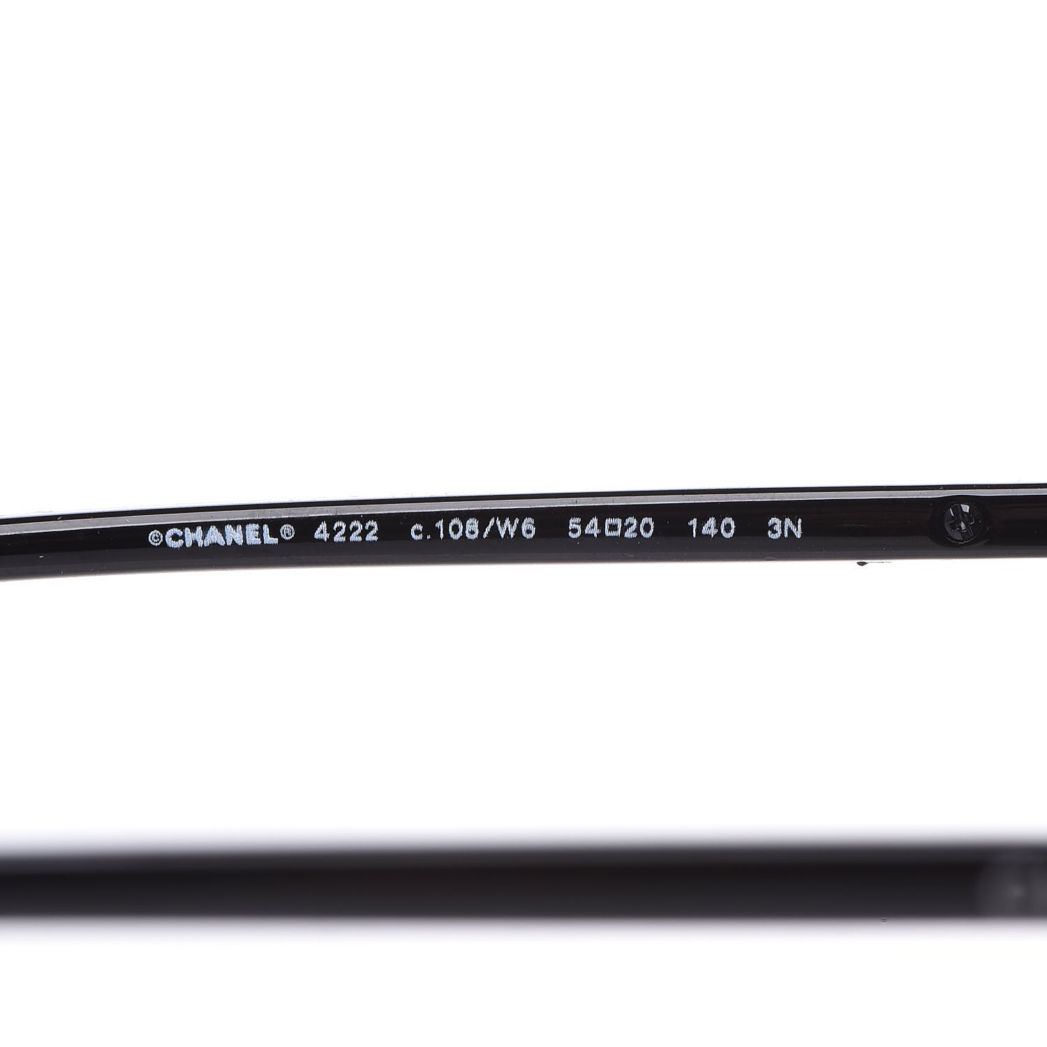 Chanel Metal Cat Eye Sunglasses 4222 Silver Black 5 of 10
