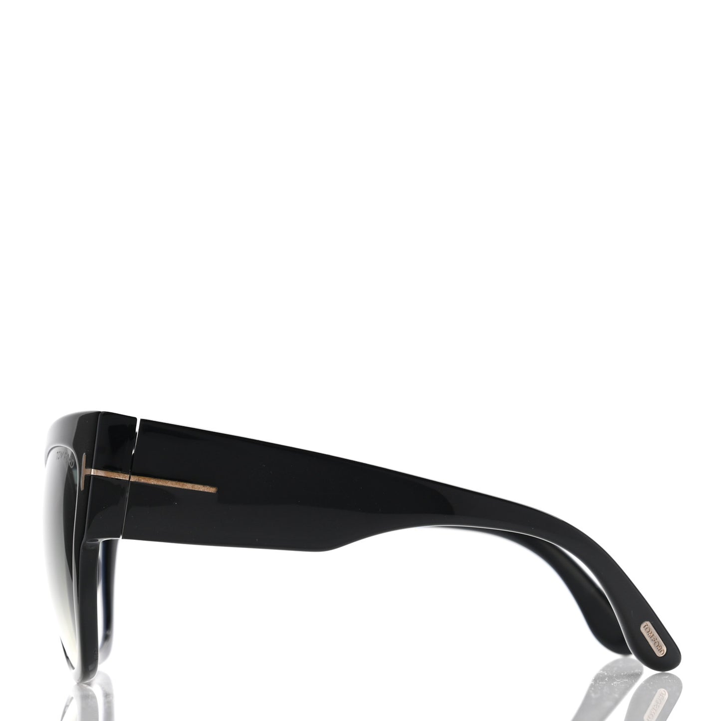 Acetate Anoushka Cat Eye Sunglasses TF371 Black