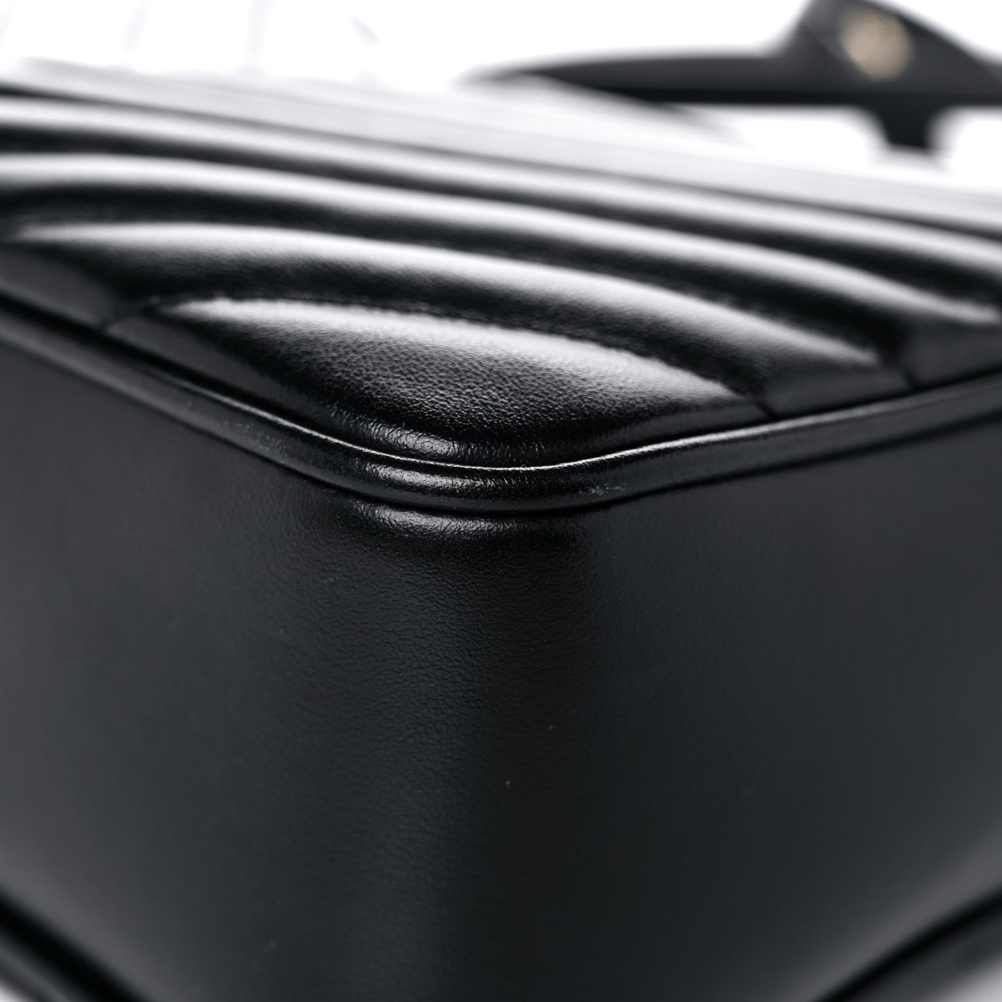 Calfskin Matelasse Monogram Lou Camera Bag Black