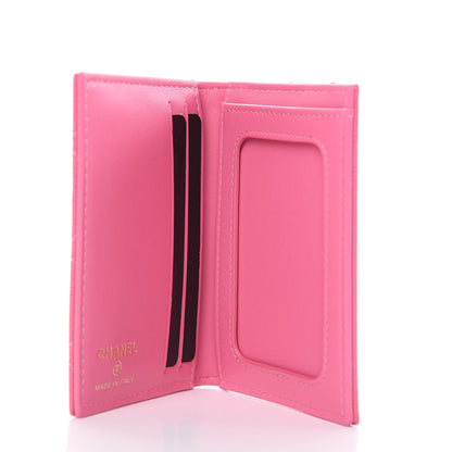 Chanel Caviar Quilted Card Holder Wallet Pink 5 of 8