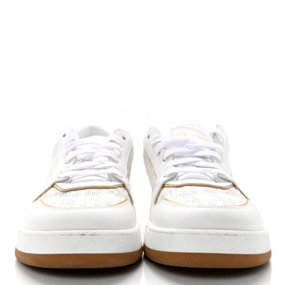 Christian Dior Calfskin Oblique Laser Perforated Dior One Low Sneakers 39.5 Off White Gold 2 of 15