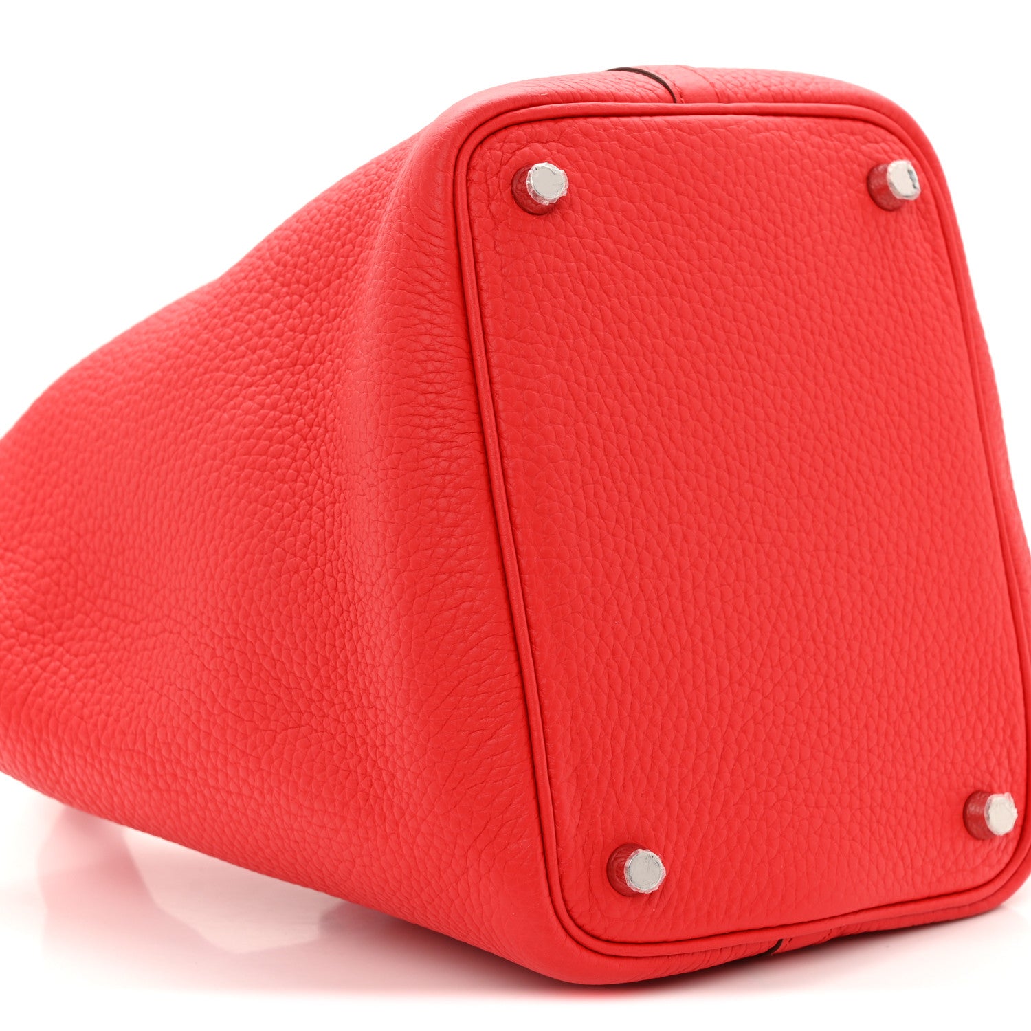 Hermes Taurillon Clemence Picotin Lock 18 PM Rouge de Coeur 9 of 10