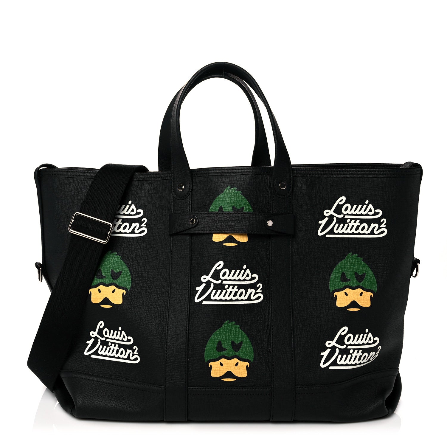 Louis Vuitton X NIGO Taurillon Duck Trolley Tote Black 1 of 8