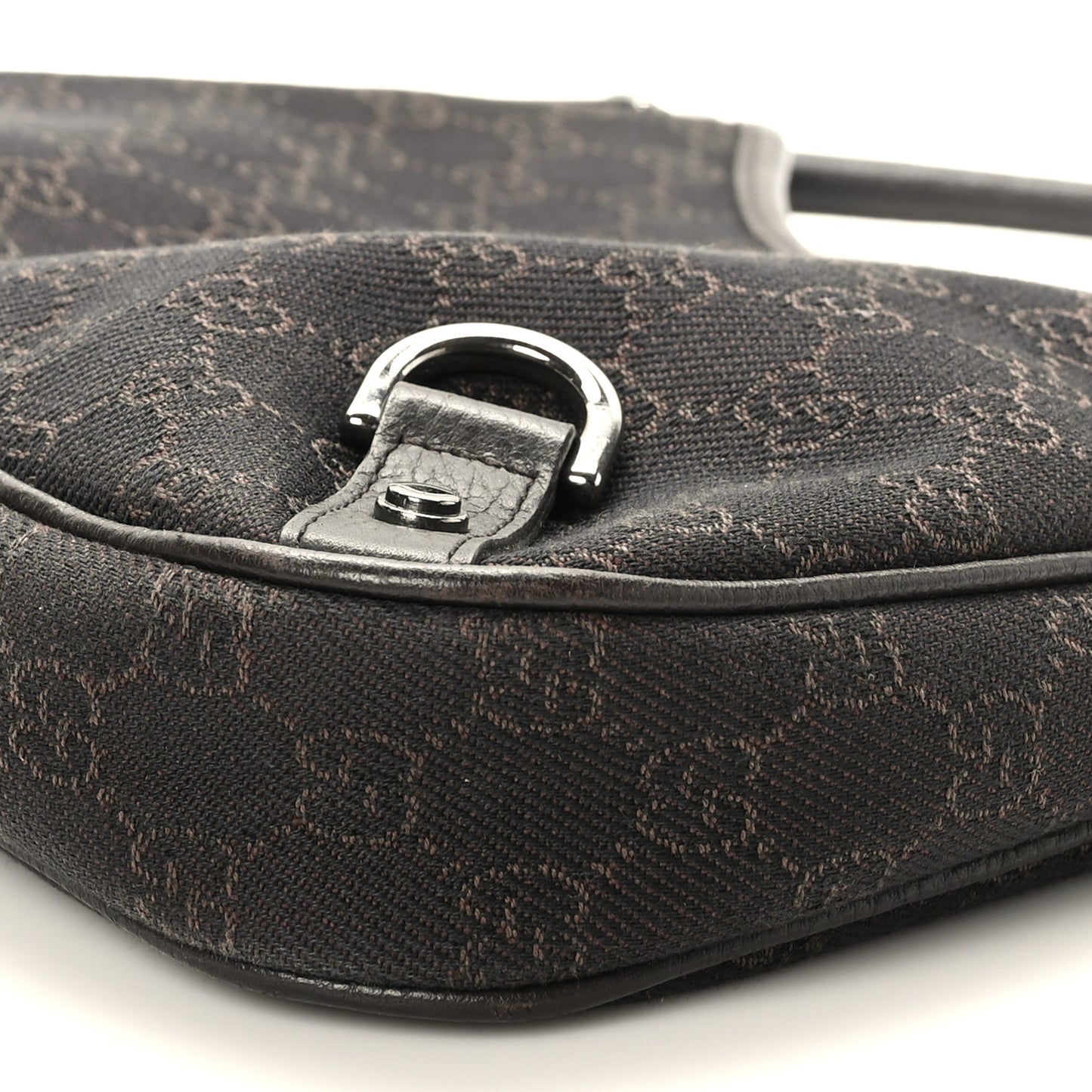 Denim Monogram Abbey D Ring Hobo Brown