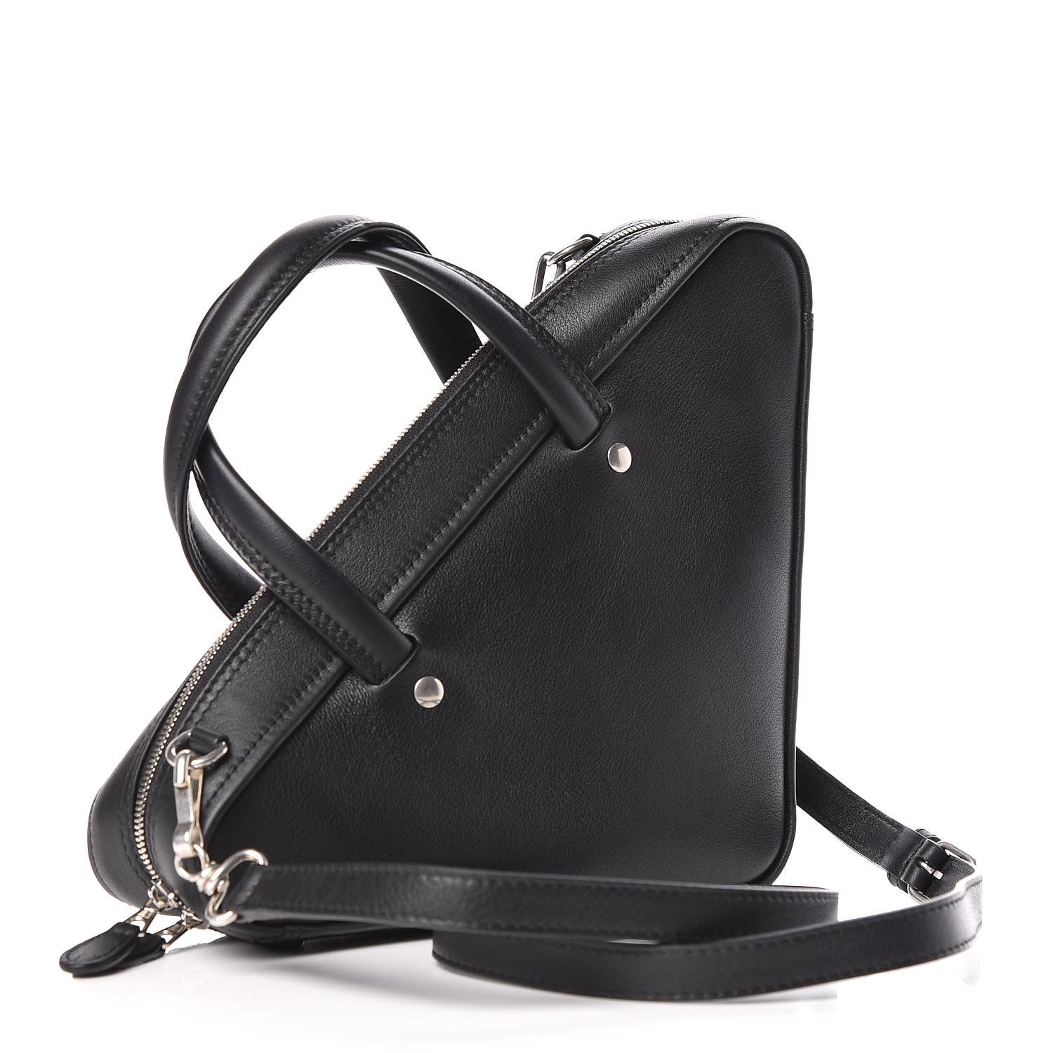 Balenciaga Calfskin XS Triangle Duffle Black 4 of 12