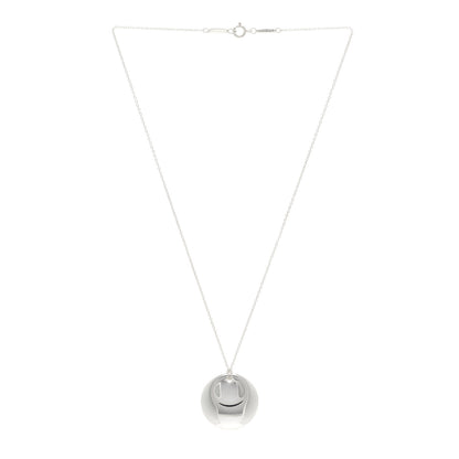 Tiffany Sterling Silver Elsa Peretti Round Disc Pendant Necklace 3 of 6